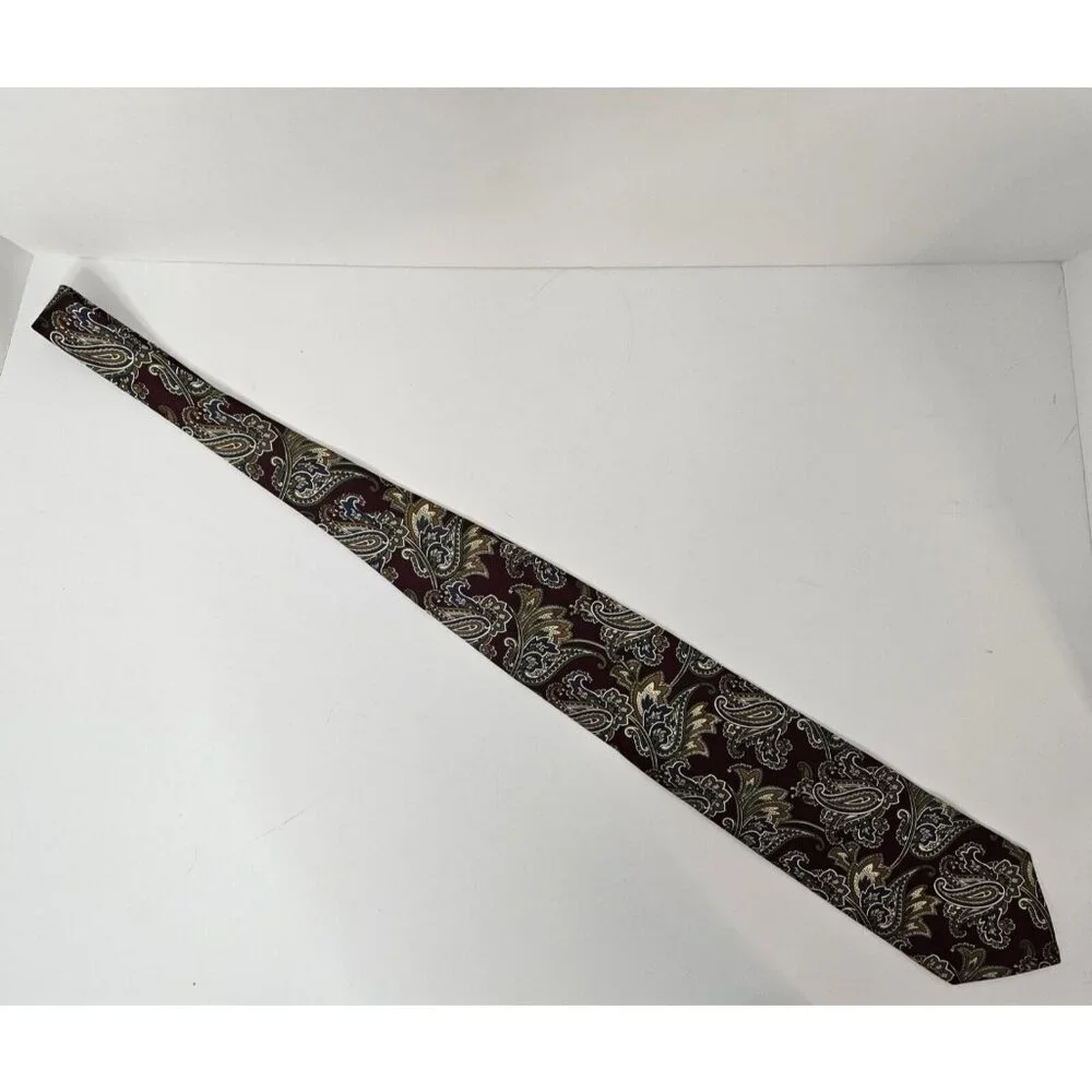 Hathaway Mens‎ All Silk Paisley Tie 3.5